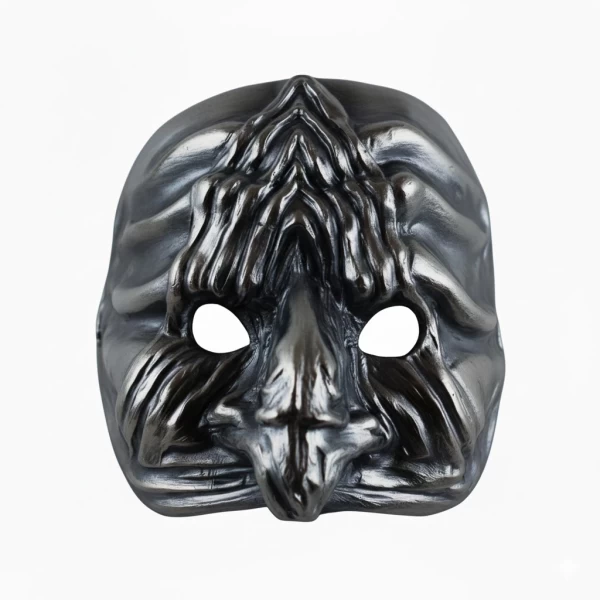 Maschera di Pulcinella indossato