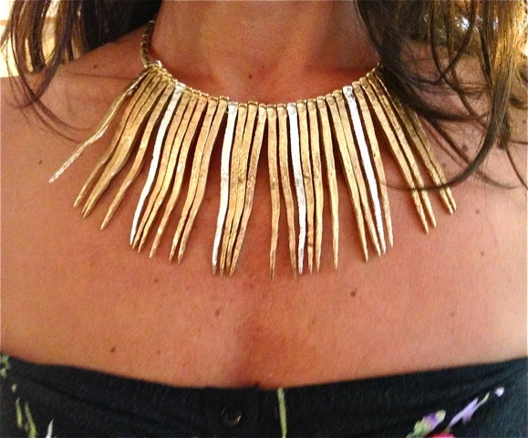 Collana Chiodi indossato