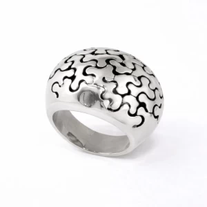 Anello Puzzle Bombato