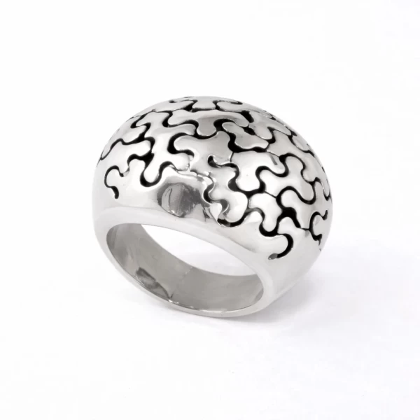 Anello Puzzle Bombato