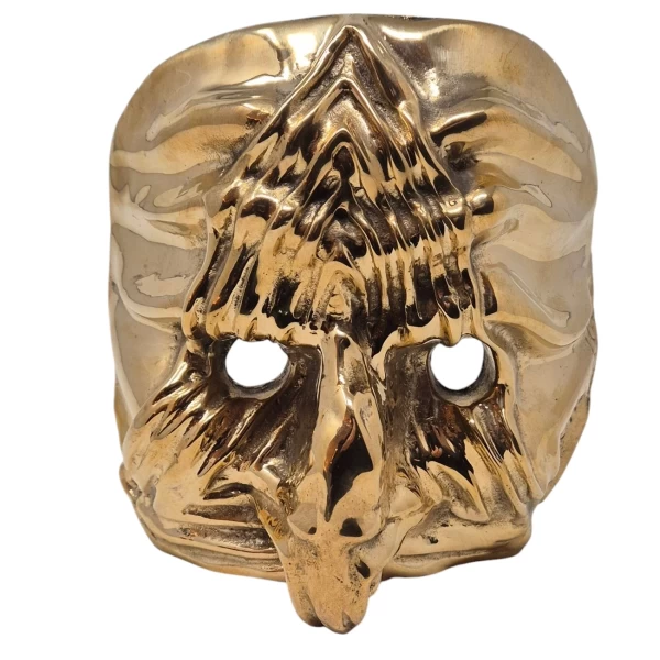 Maschera di Pulcinella in Bronzo