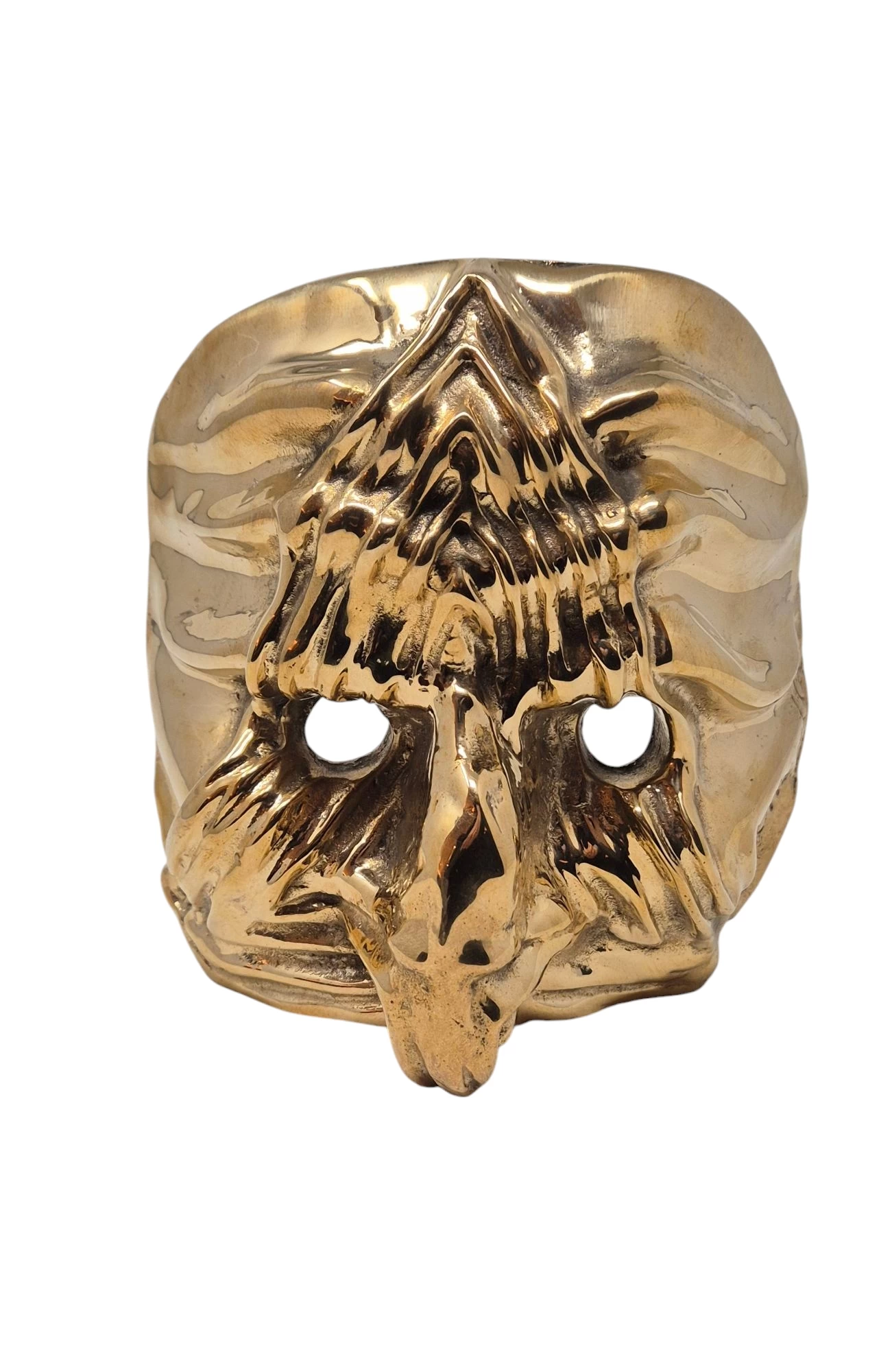 Maschera di Pulcinella in Bronzo