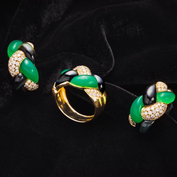 Parure Anello e Orecchini in oro