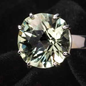 Anello Oro con Prasiolite