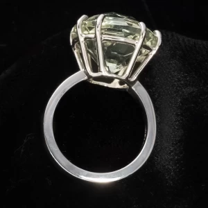 Anello Oro con Prasiolite