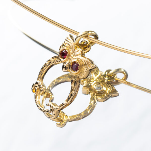 Civetta in Oro 18 ct. indossato