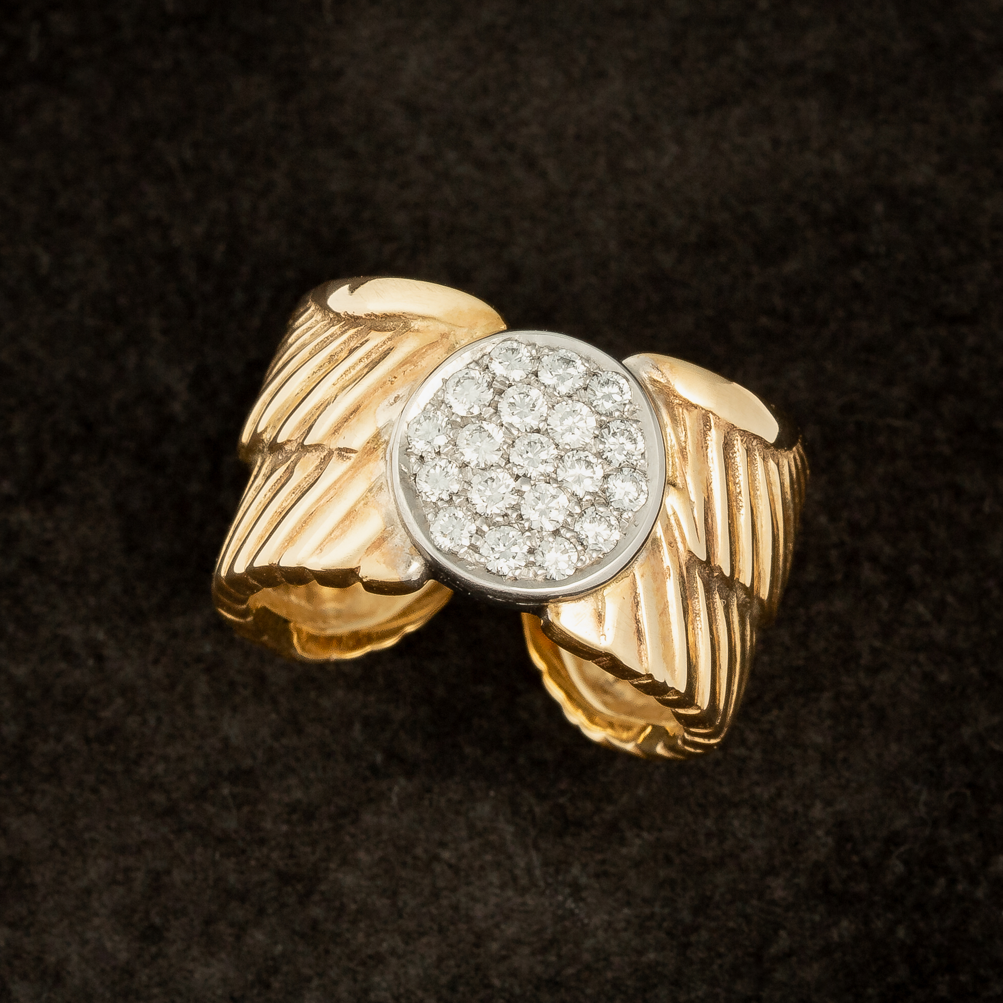 Anello Ali in Oro e Brillanti