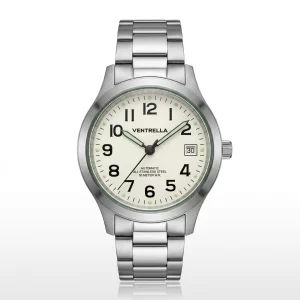 Orologio Ventrella Automatico  Acciaio, Quadrante Avorio