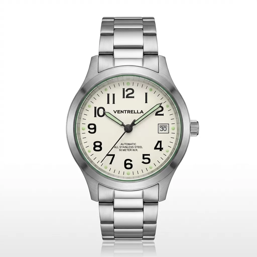Orologio Ventrella Automatico  Acciaio, Quadrante Avorio