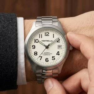 Orologio Ventrella Automatico  Acciaio, Quadrante Avorio