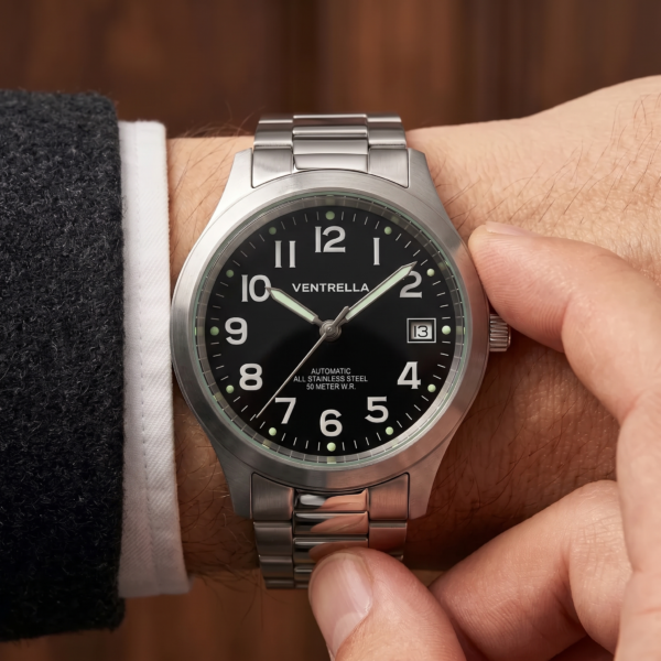 Orologio Automatico in acciaio indossato