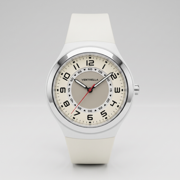 Orologio in Acciaio e gomma al quarzo