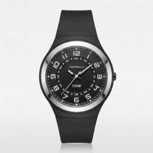 Orologio in Acciaio e gomma al quarzo