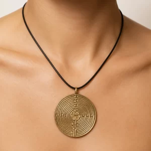 Labirinto Tondo bronzo indossato