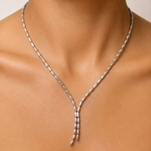 Collana Chicchi di Riso indossato